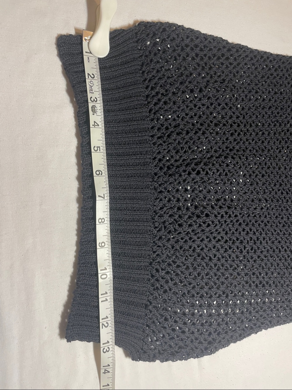 AGB Black Open-Weave Scoop Neck Sweater - Picture 7 of 10
